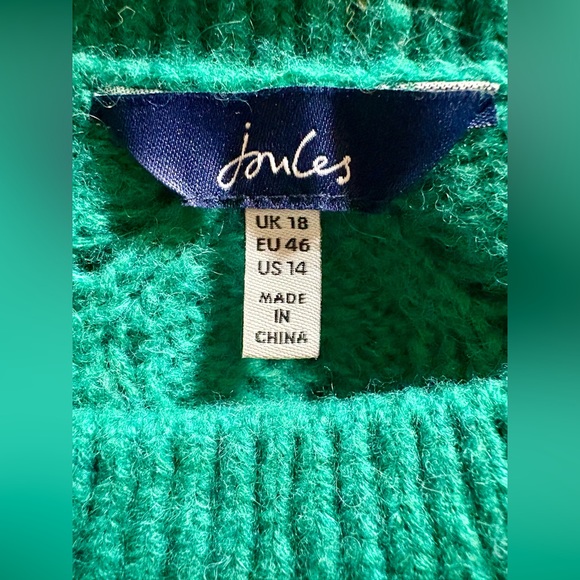 Emerald Green Joules Size 14 Women’s Sweater, EUC - Picture 4 of 7